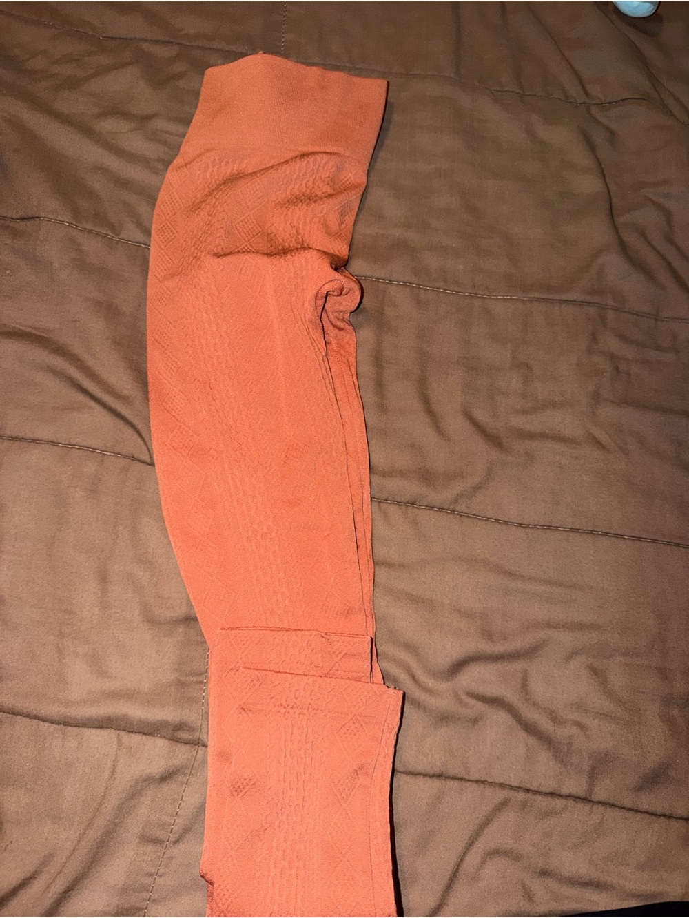 Women’s High-Waist Rust Coral Leggings